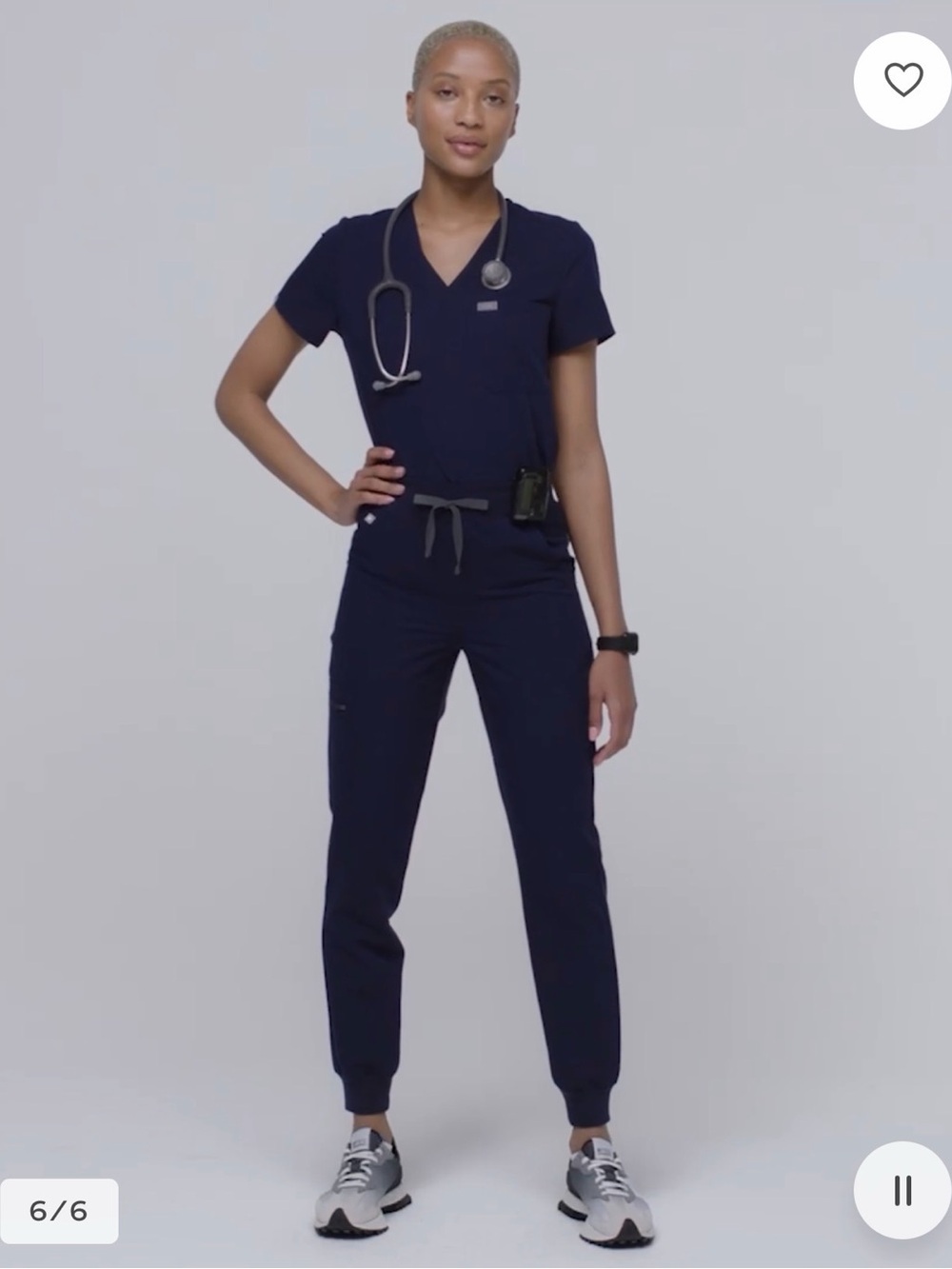 Figs Navy Jogger Scrub Pants